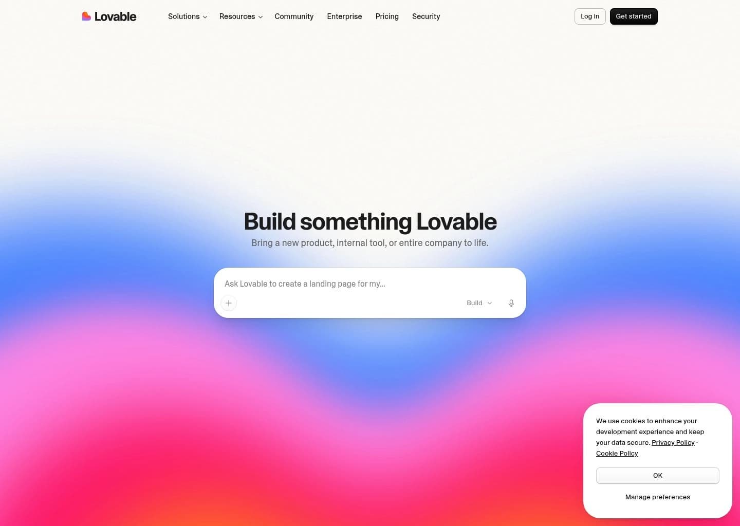 Lovable Interface Screenshot Lovable AI Developer Tool Workspace UI Preview